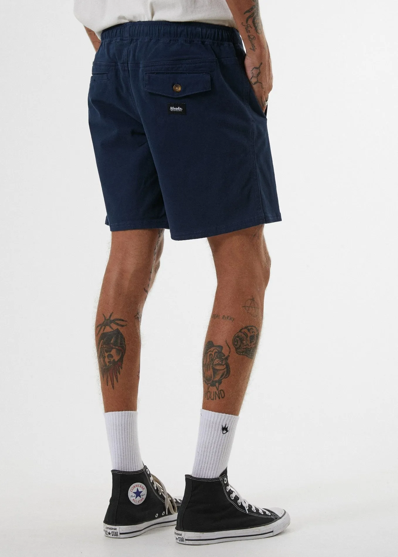 Afends Mens Dendy - Elastic Waist Walkshort