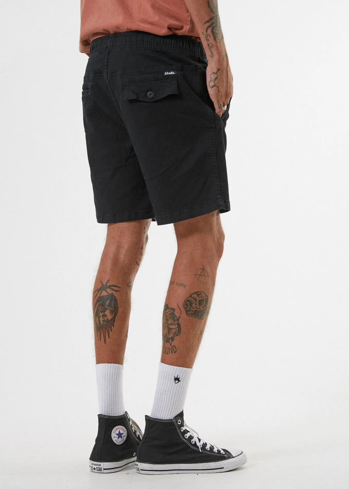 Afends Mens Dendy - Elastic Waist Walkshort