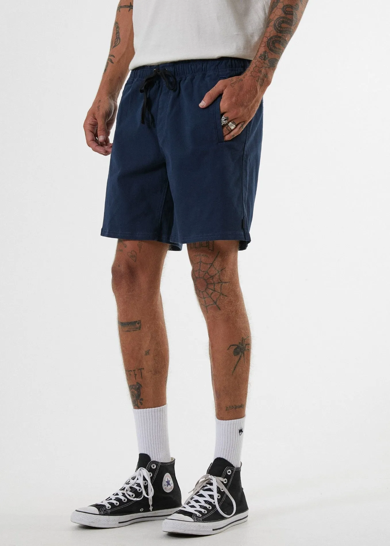 Afends Mens Dendy - Elastic Waist Walkshort