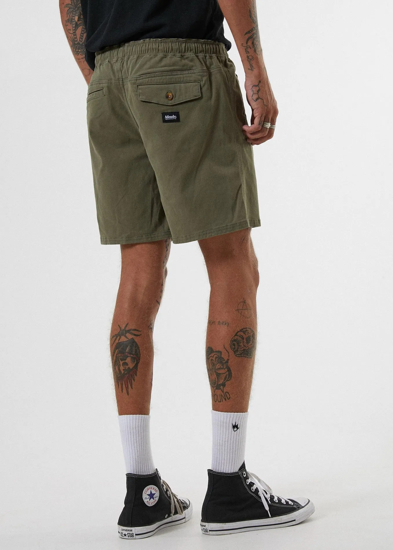 Afends Mens Dendy - Elastic Waist Walkshort