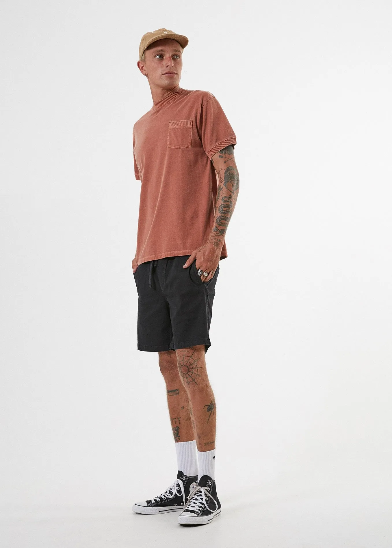 Afends Mens Dendy - Elastic Waist Walkshort