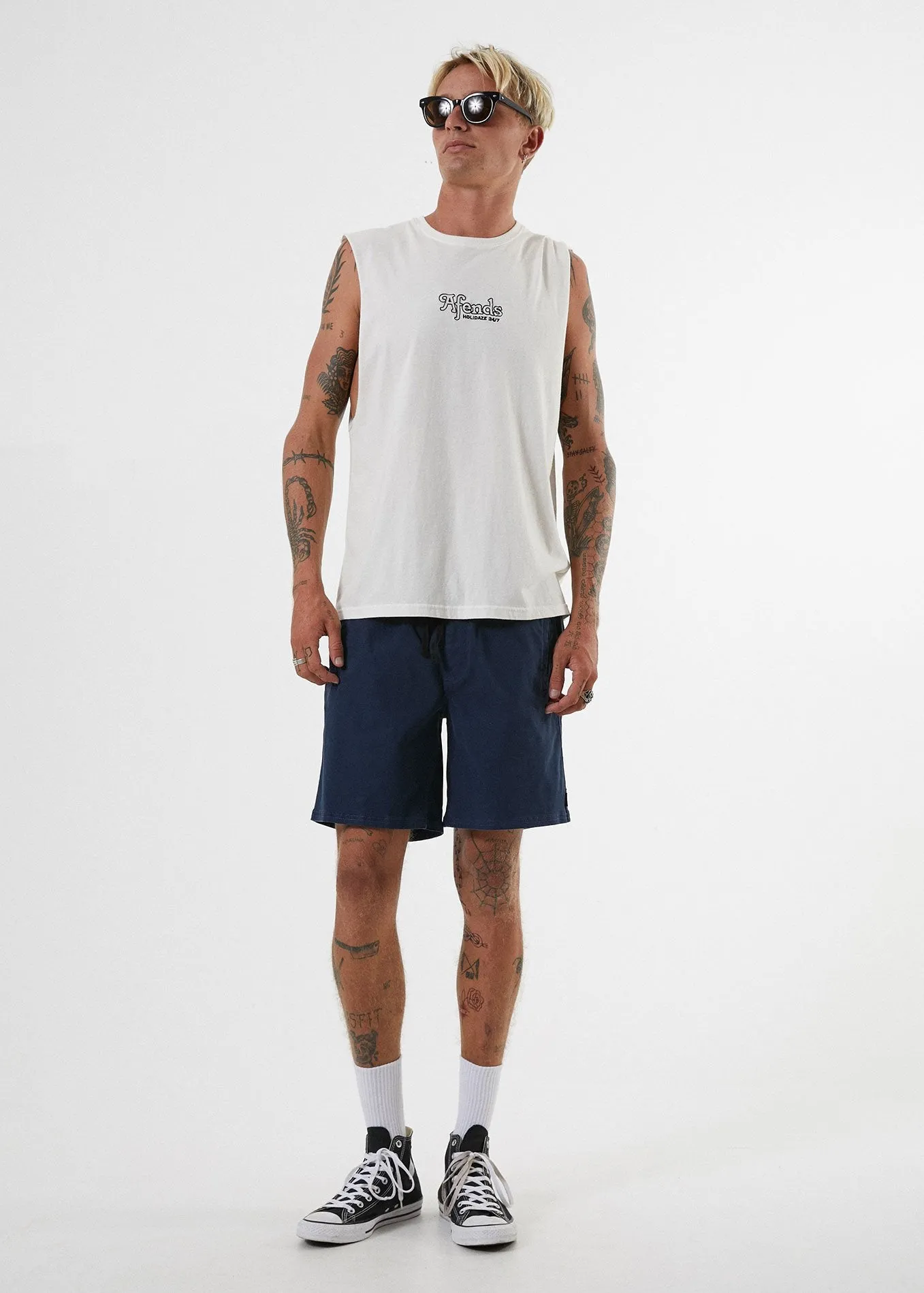 Afends Mens Dendy - Elastic Waist Walkshort