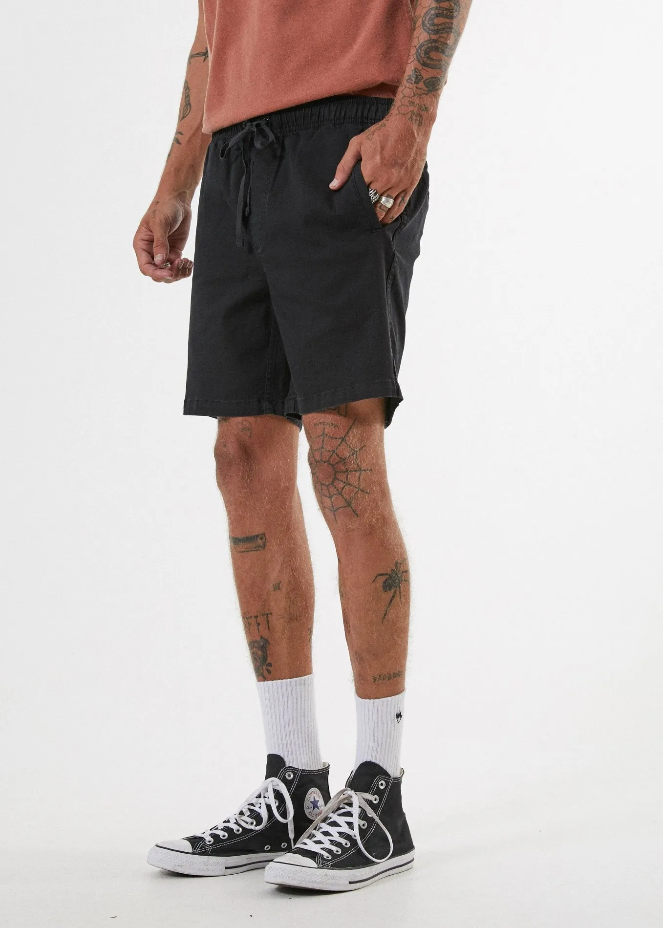 Afends Mens Dendy - Elastic Waist Walkshort