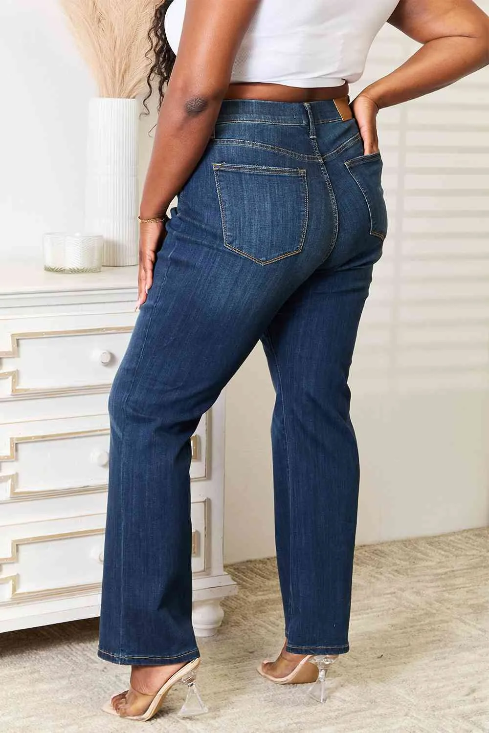 *APP EXCLUSIVE* Judy Blue Elastic Waistband Bootcut Jeans