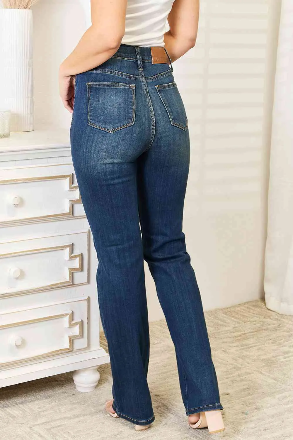 *APP EXCLUSIVE* Judy Blue Elastic Waistband Bootcut Jeans