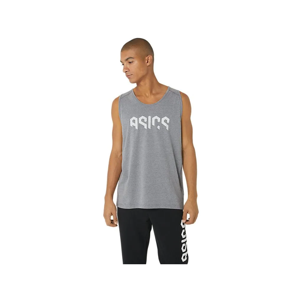 Asics Men's Hex Graphic Cotton Blend Tank