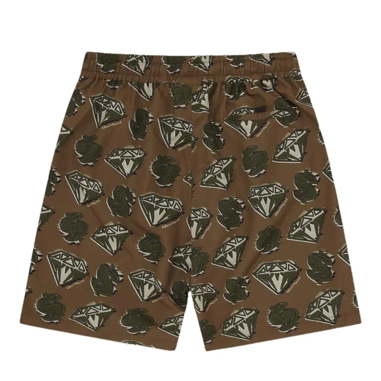 Billionaire Boys Club Diamond & Dollars Khaki Swim Shorts