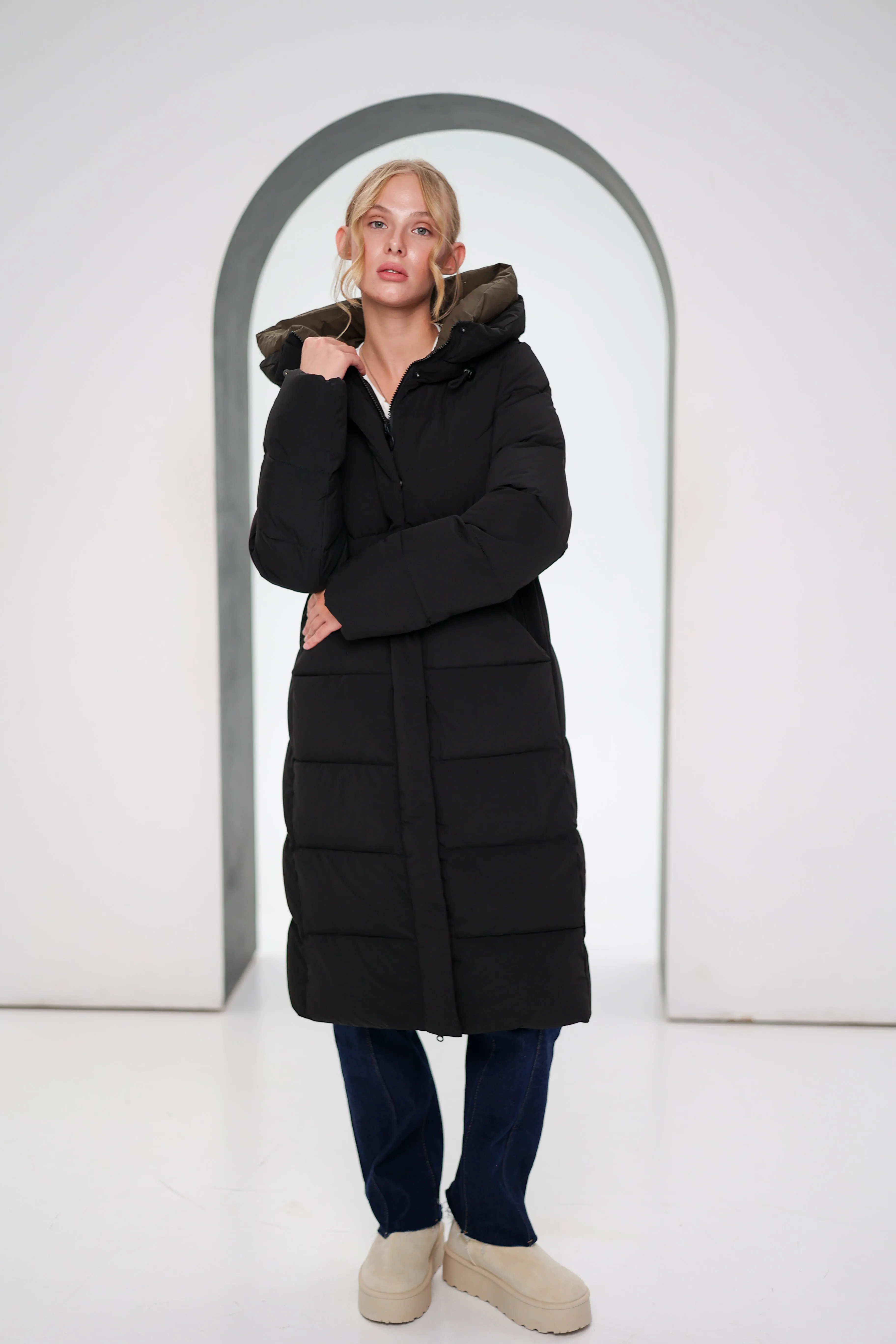 Bio-Down Insulated Hooded Coat