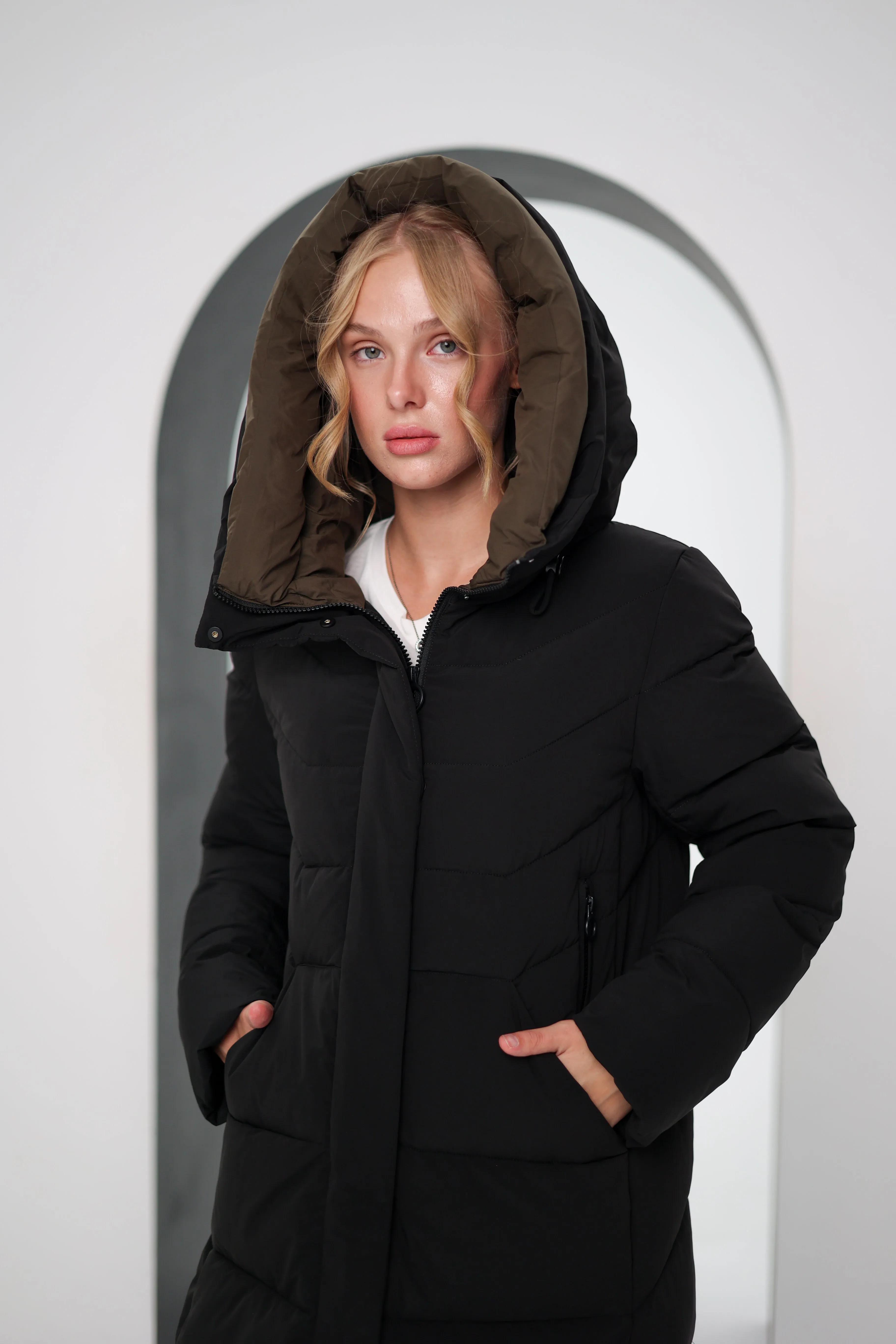 Bio-Down Insulated Hooded Coat