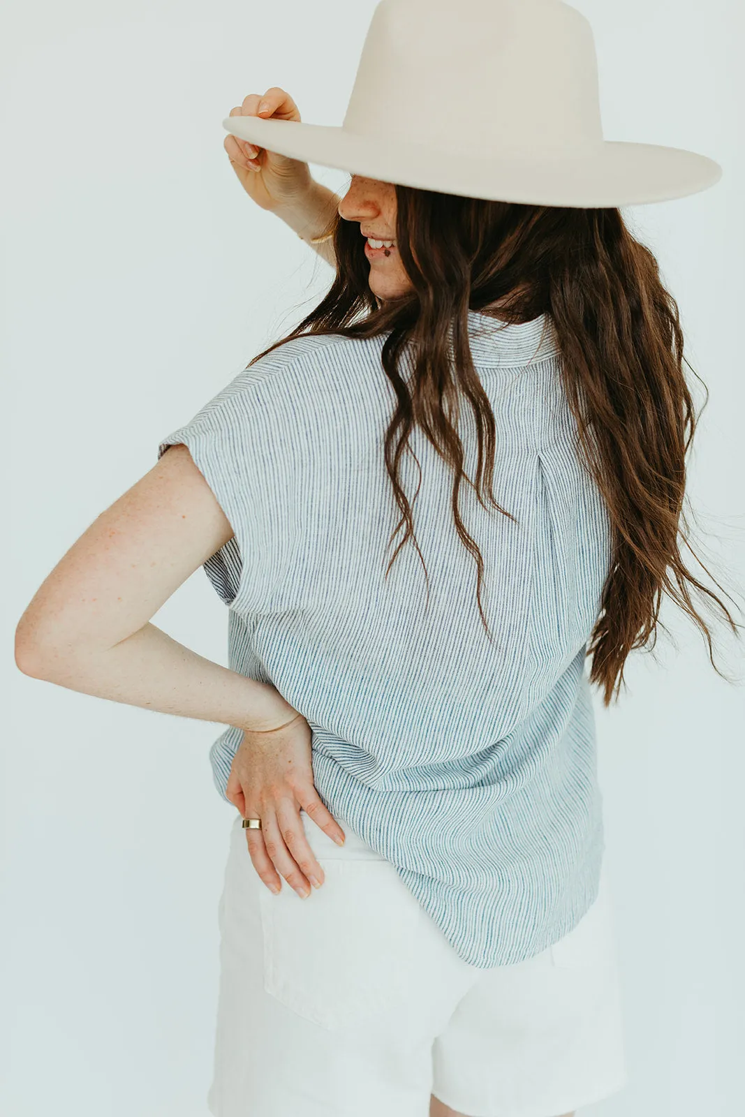 Birdie Linen Top