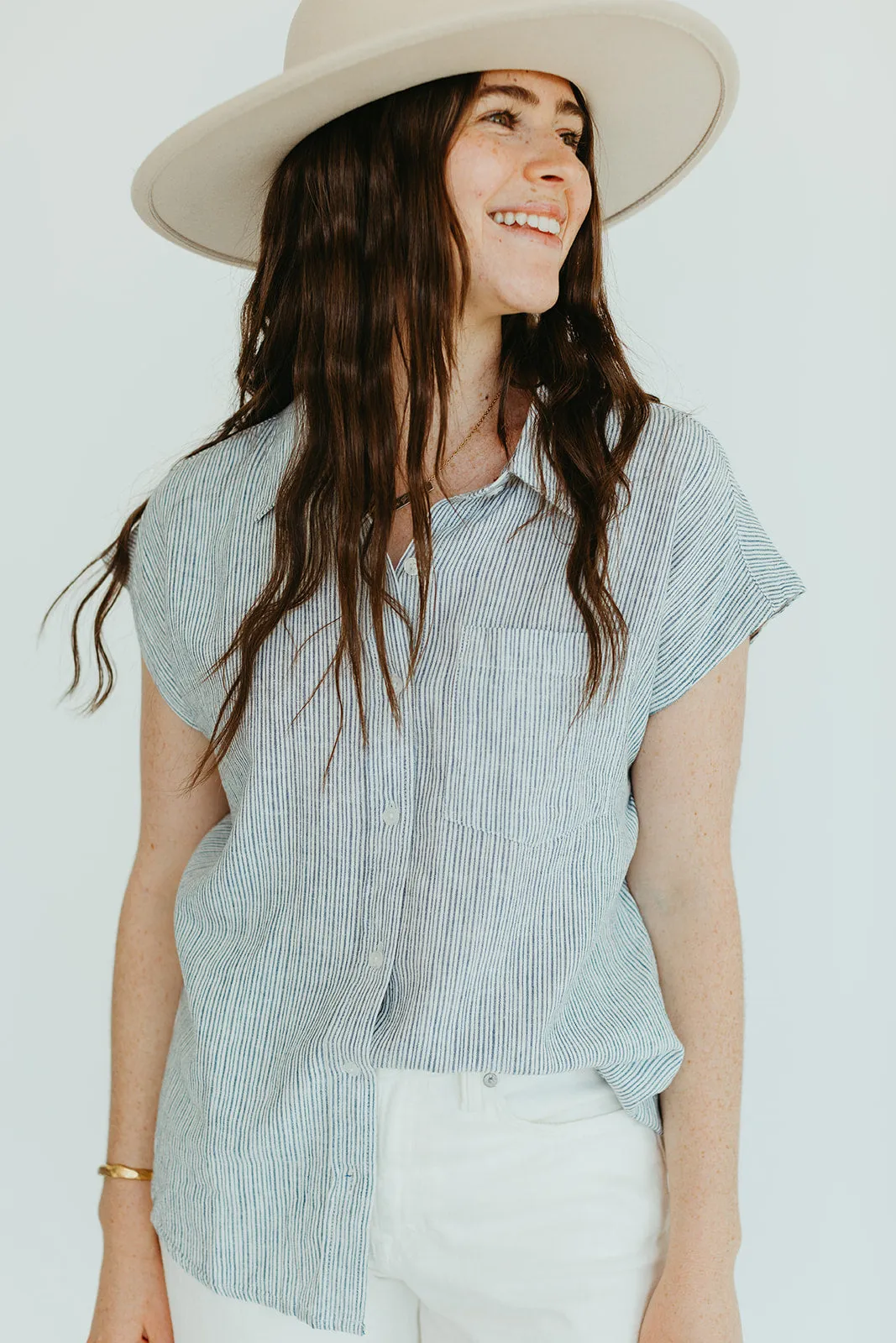 Birdie Linen Top