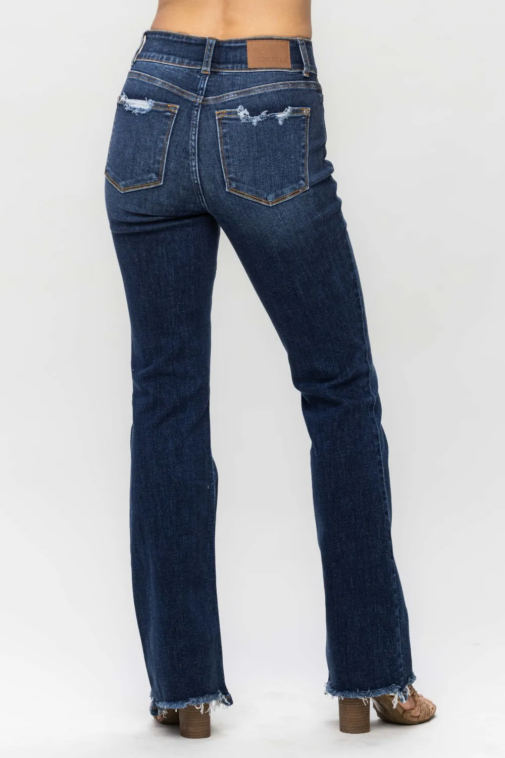 Frayed Hem Bootcut Judy Blues