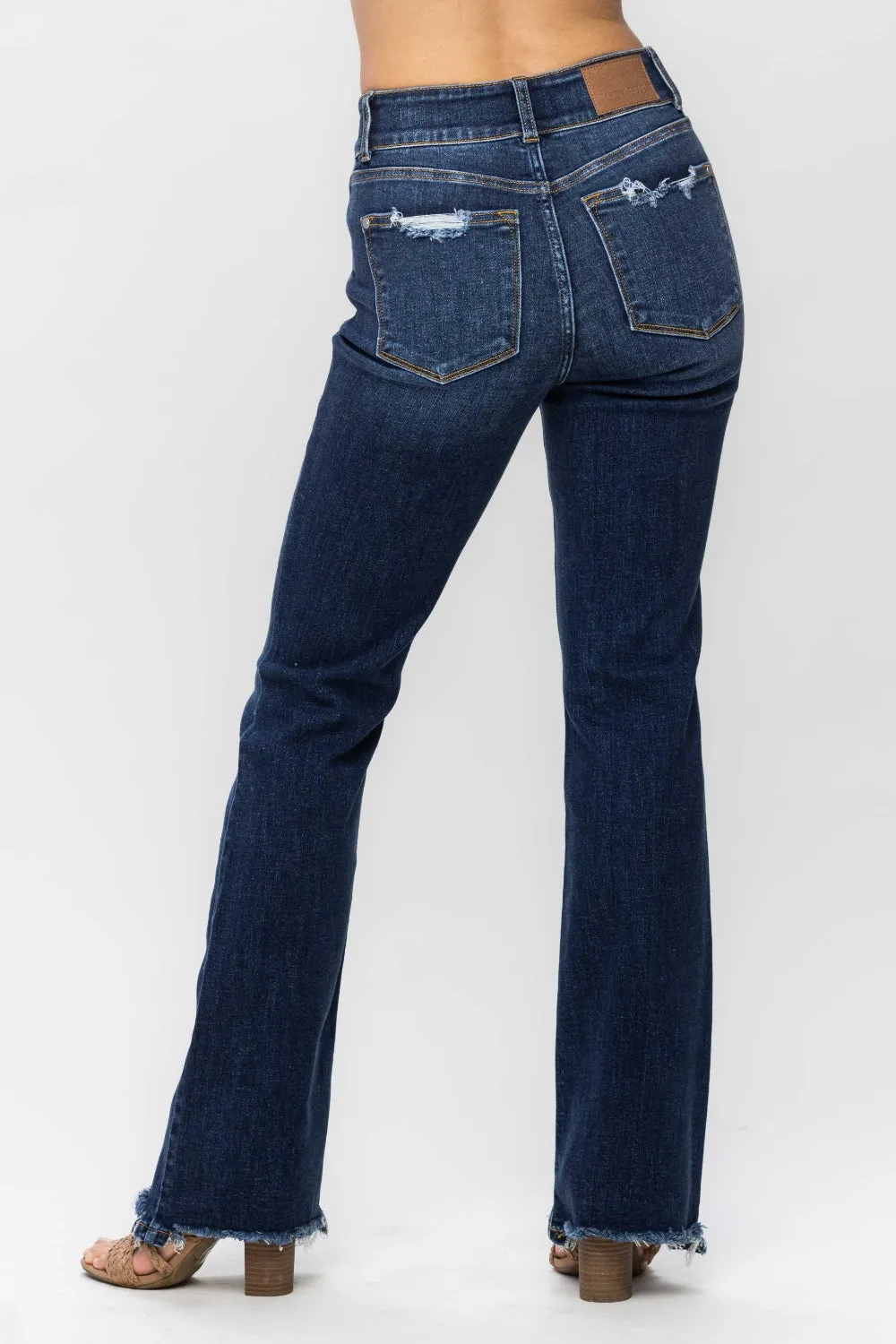 Frayed Hem Bootcut Judy Blues