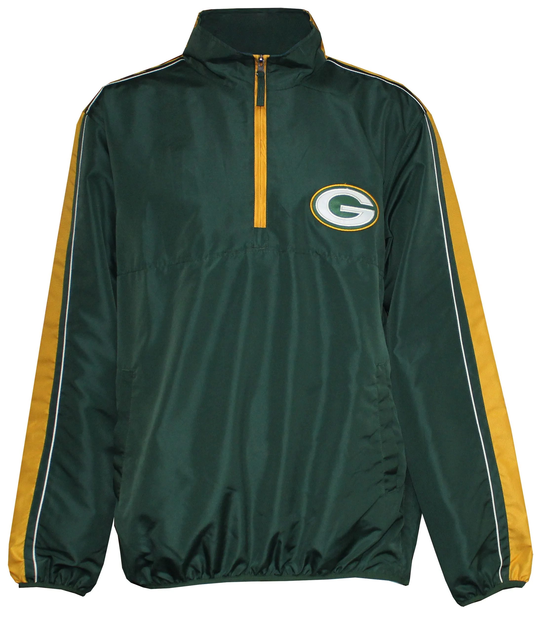 Green Bay Packers Touchback Men's 1/4 Zip Pullover, Green