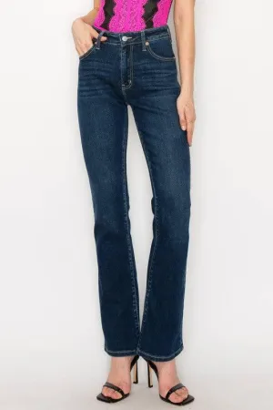 High rise skinny bootcut jeans