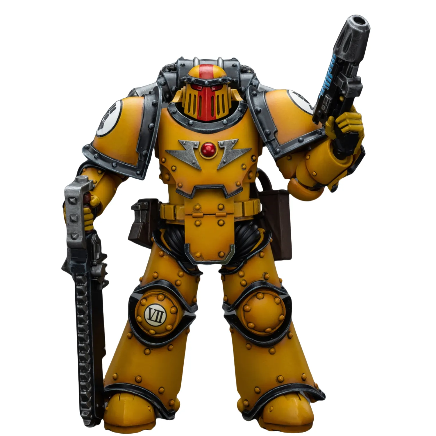 HiPlay JoyToy 40K: Imperial Fists Legion MkIII Despoiler Squad Sergeant with Plasma Pistol Action Figures