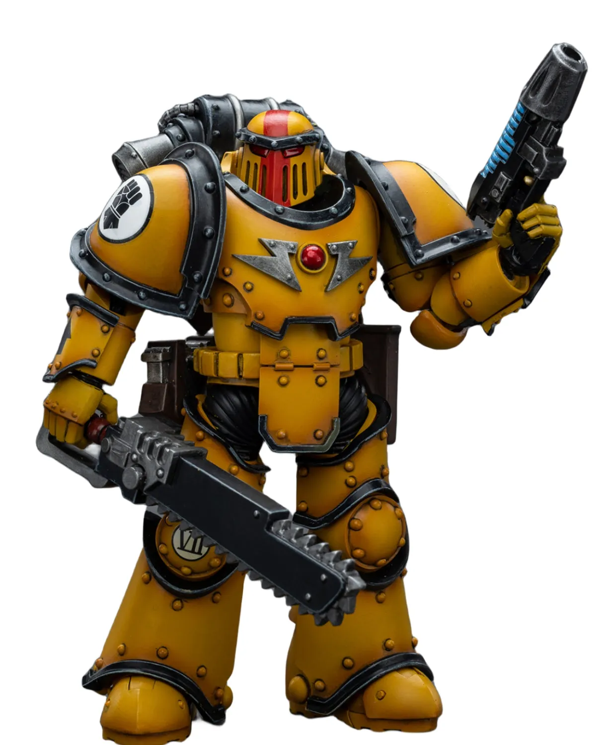 HiPlay JoyToy 40K: Imperial Fists Legion MkIII Despoiler Squad Sergeant with Plasma Pistol Action Figures