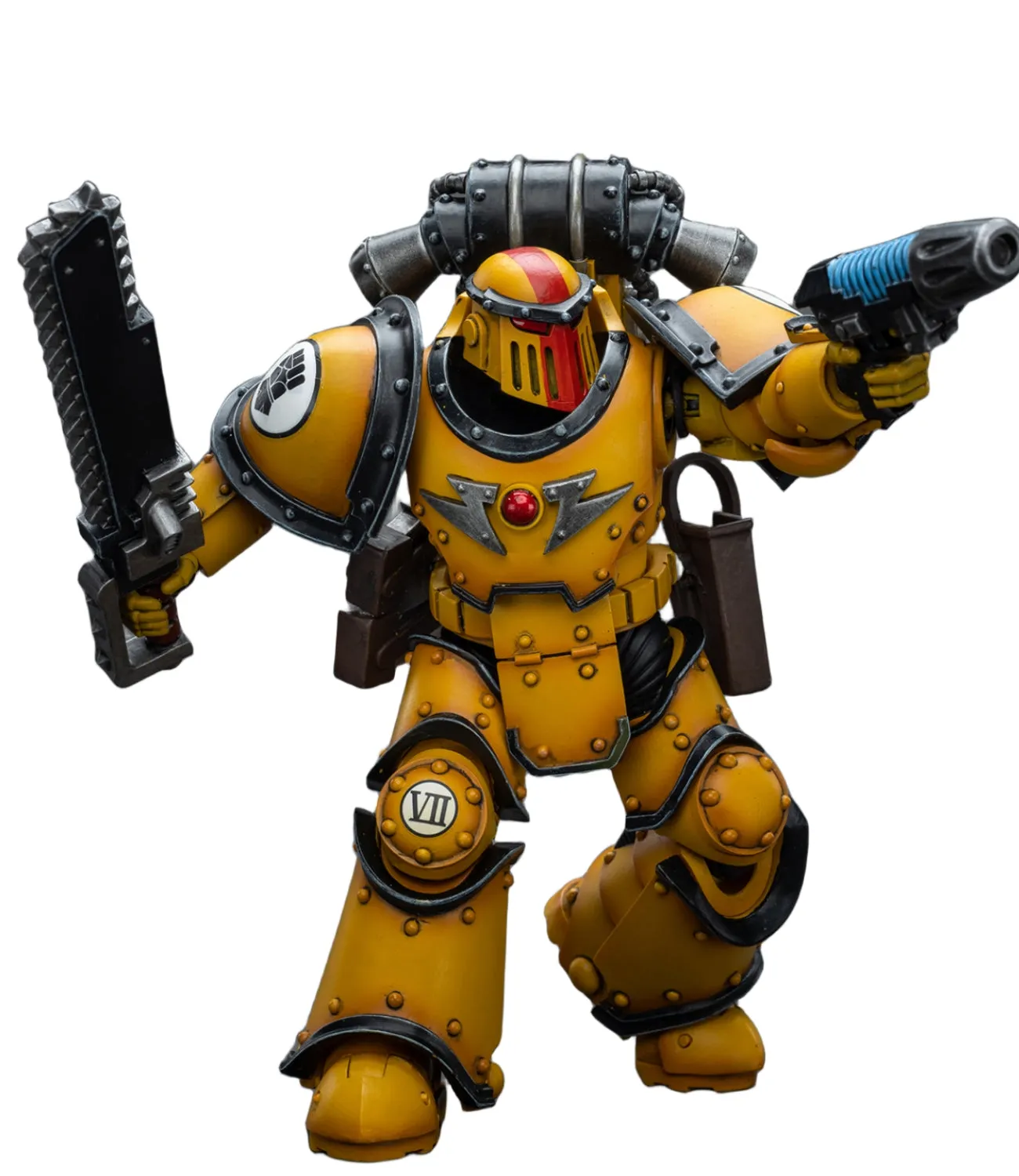 HiPlay JoyToy 40K: Imperial Fists Legion MkIII Despoiler Squad Sergeant with Plasma Pistol Action Figures