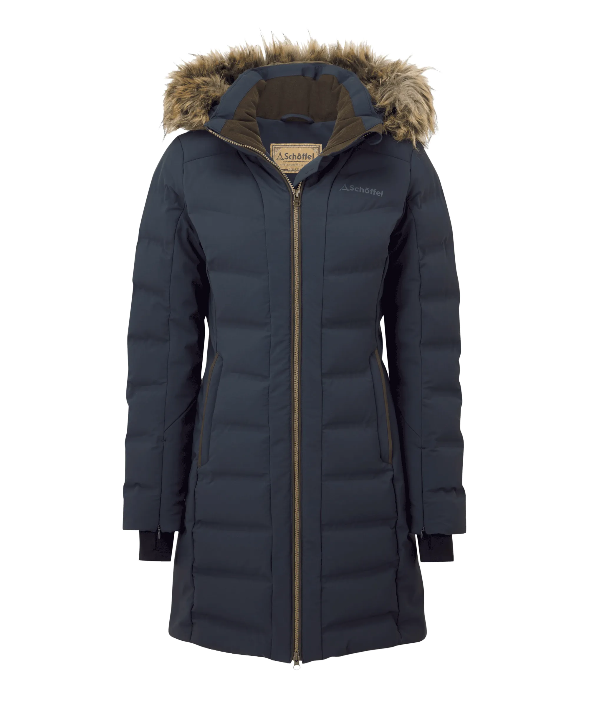 Hurlingham Waterproof Down Coat - Carbon Navy