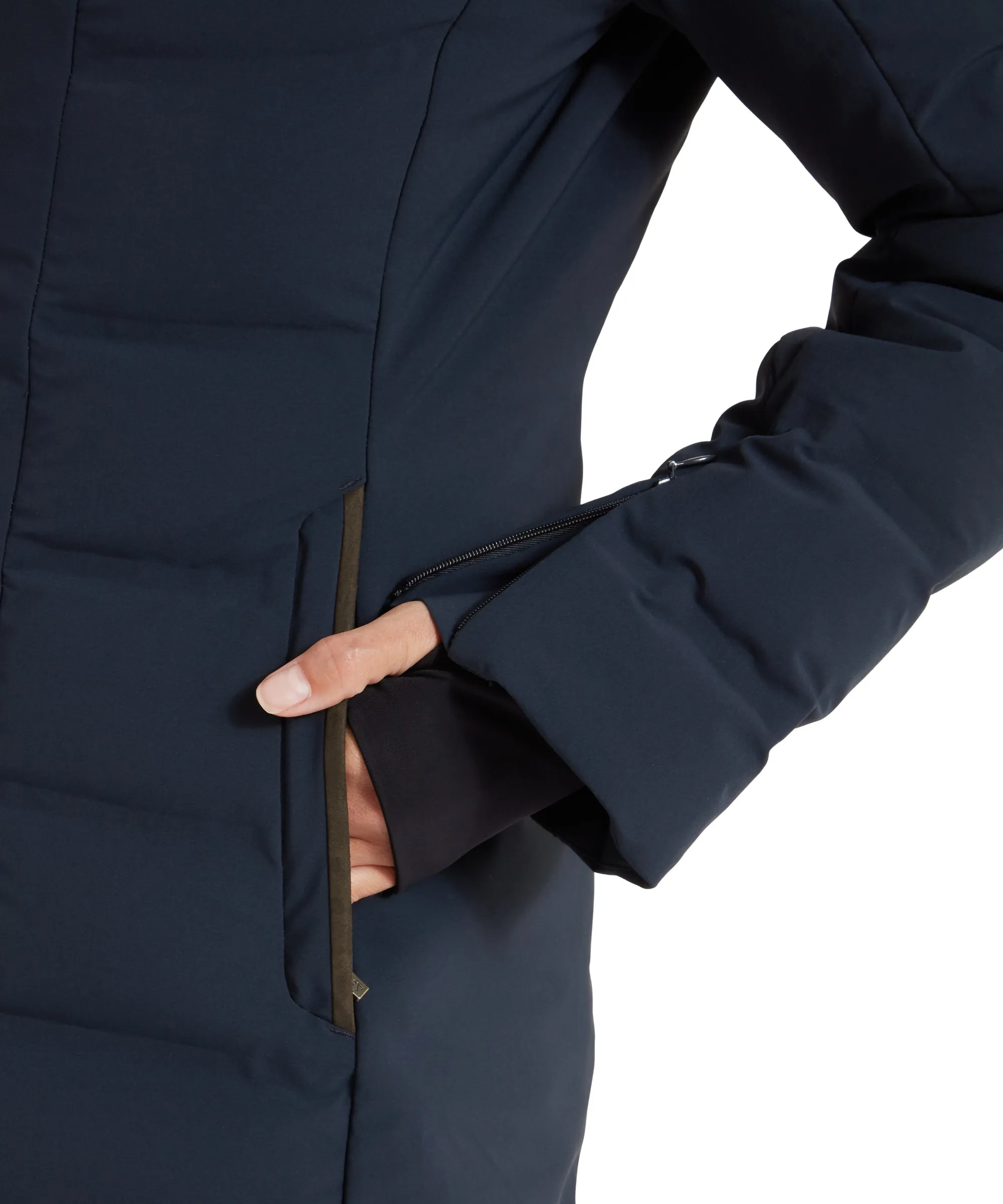 Hurlingham Waterproof Down Coat - Carbon Navy