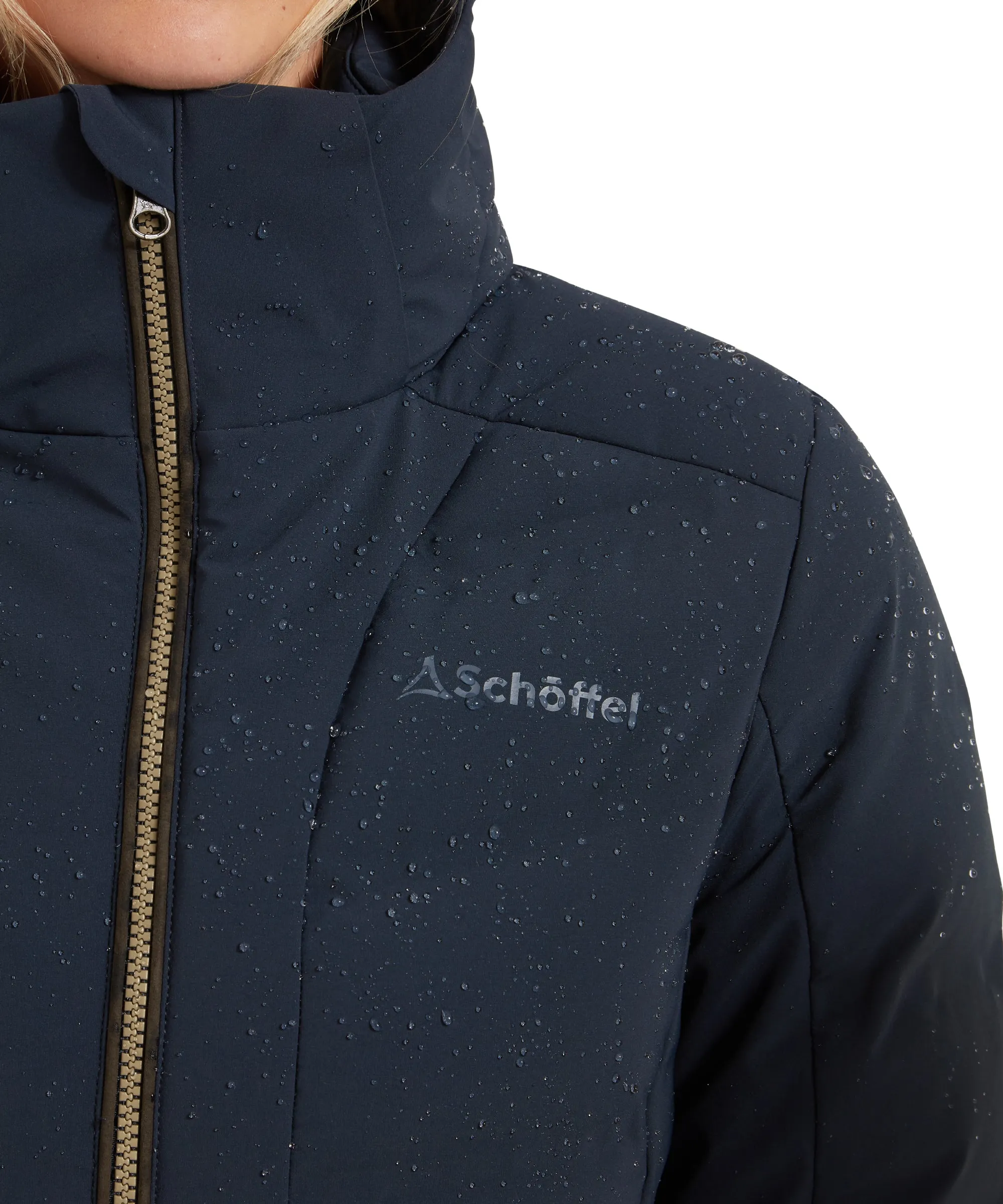 Hurlingham Waterproof Down Coat - Carbon Navy