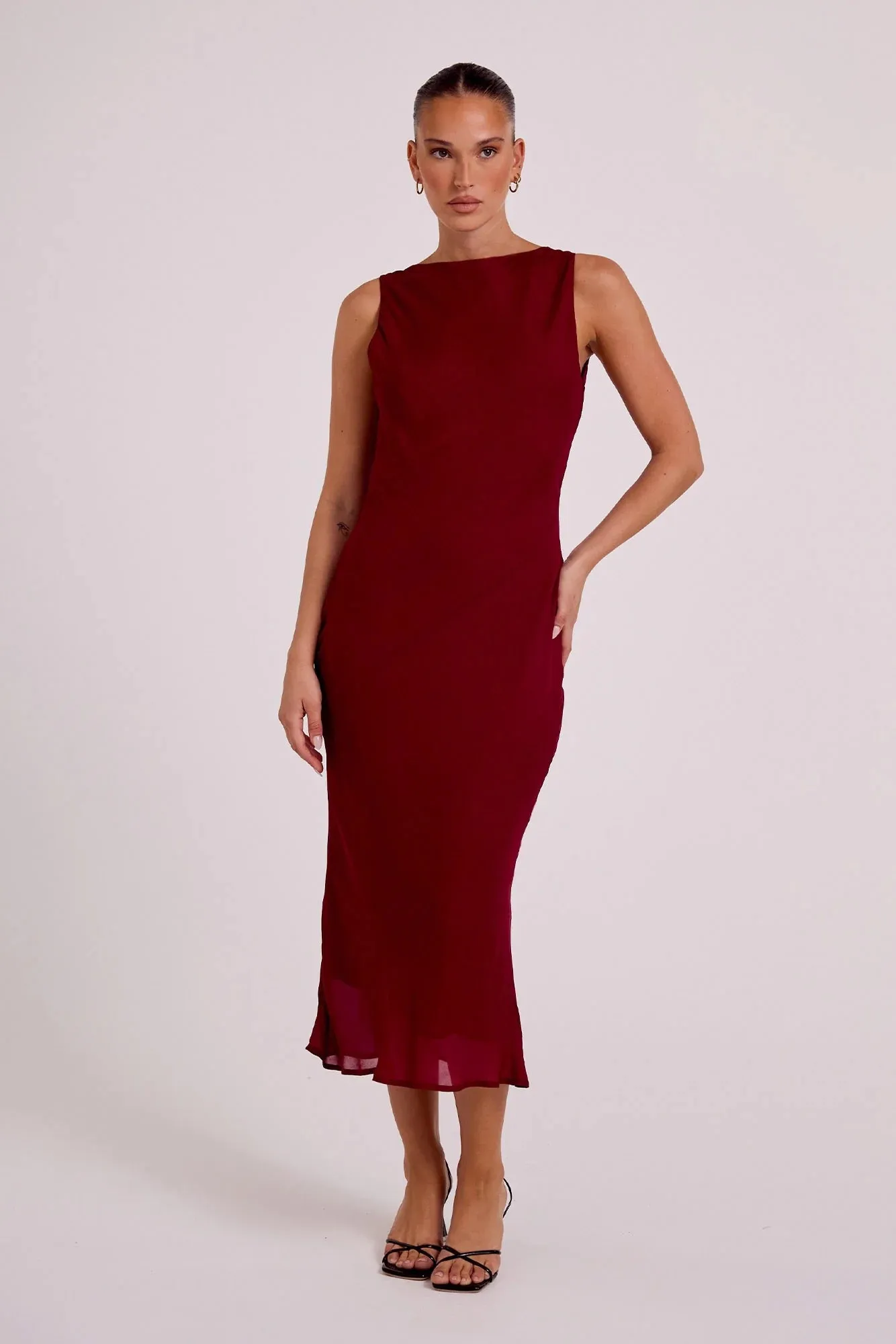 Isabelle Quinn - Reina Midi Dress - Merlot