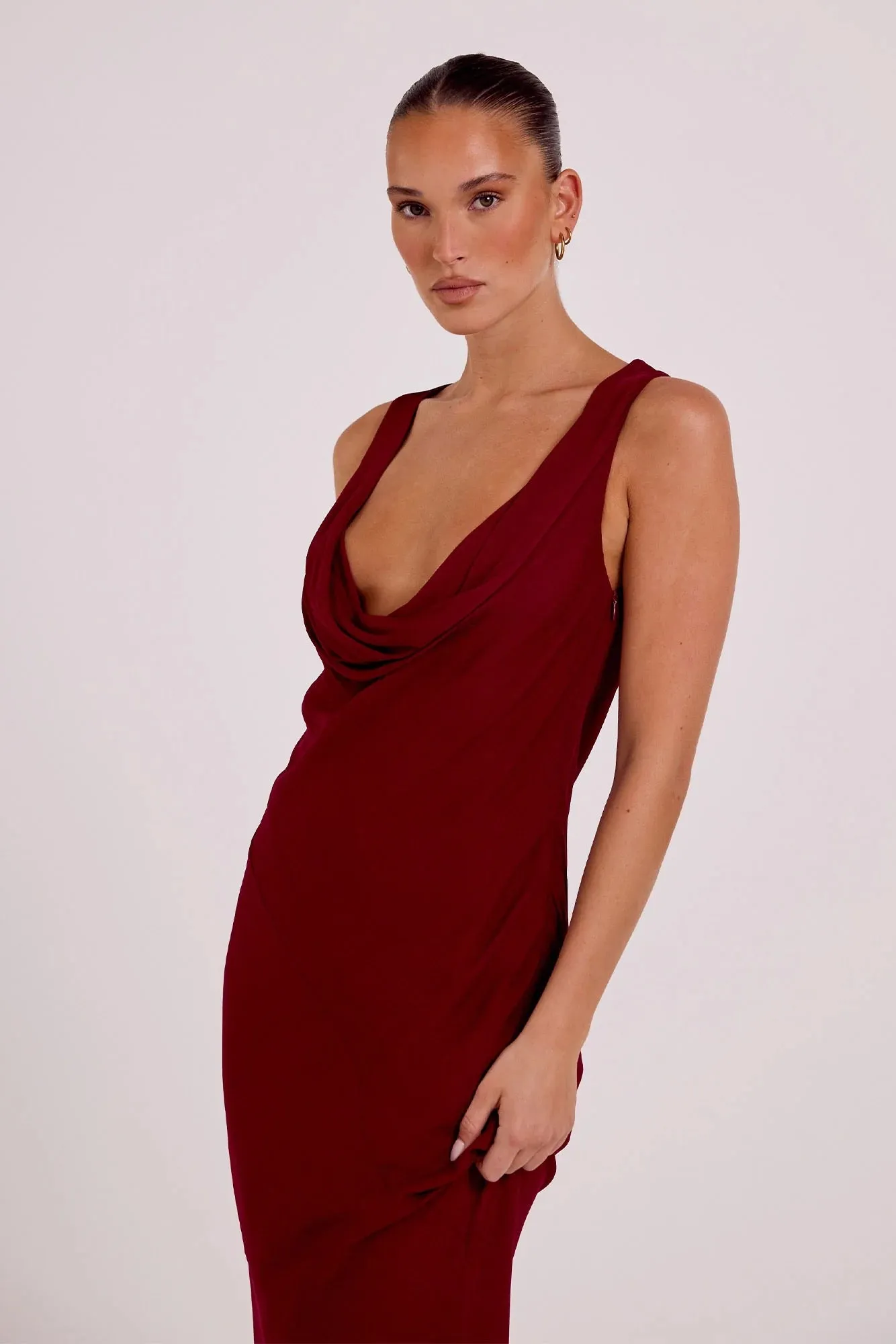 Isabelle Quinn - Reina Midi Dress - Merlot