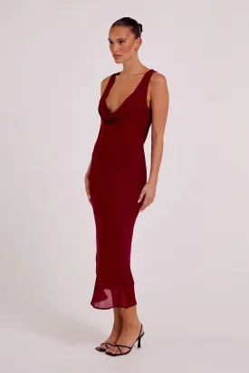 Isabelle Quinn - Reina Midi Dress - Merlot