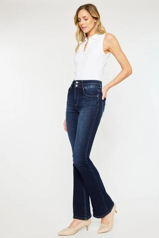 Kancan High Rise Skinny Bootcut Jeans