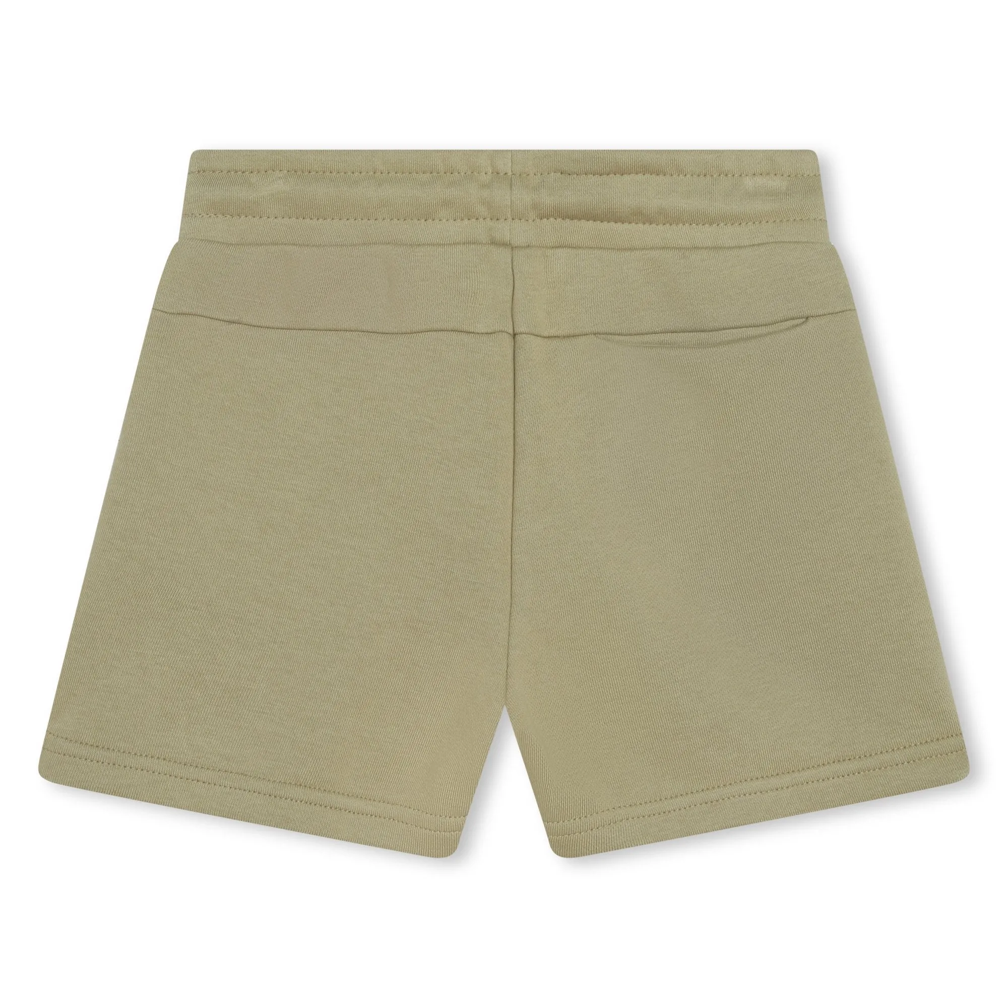 Khaki French Terry Shorts with Logo