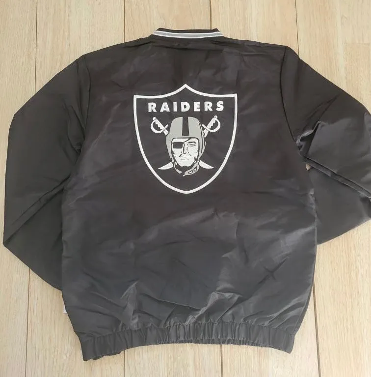 Las Vegas Raiders Black Windbreaker Jacket