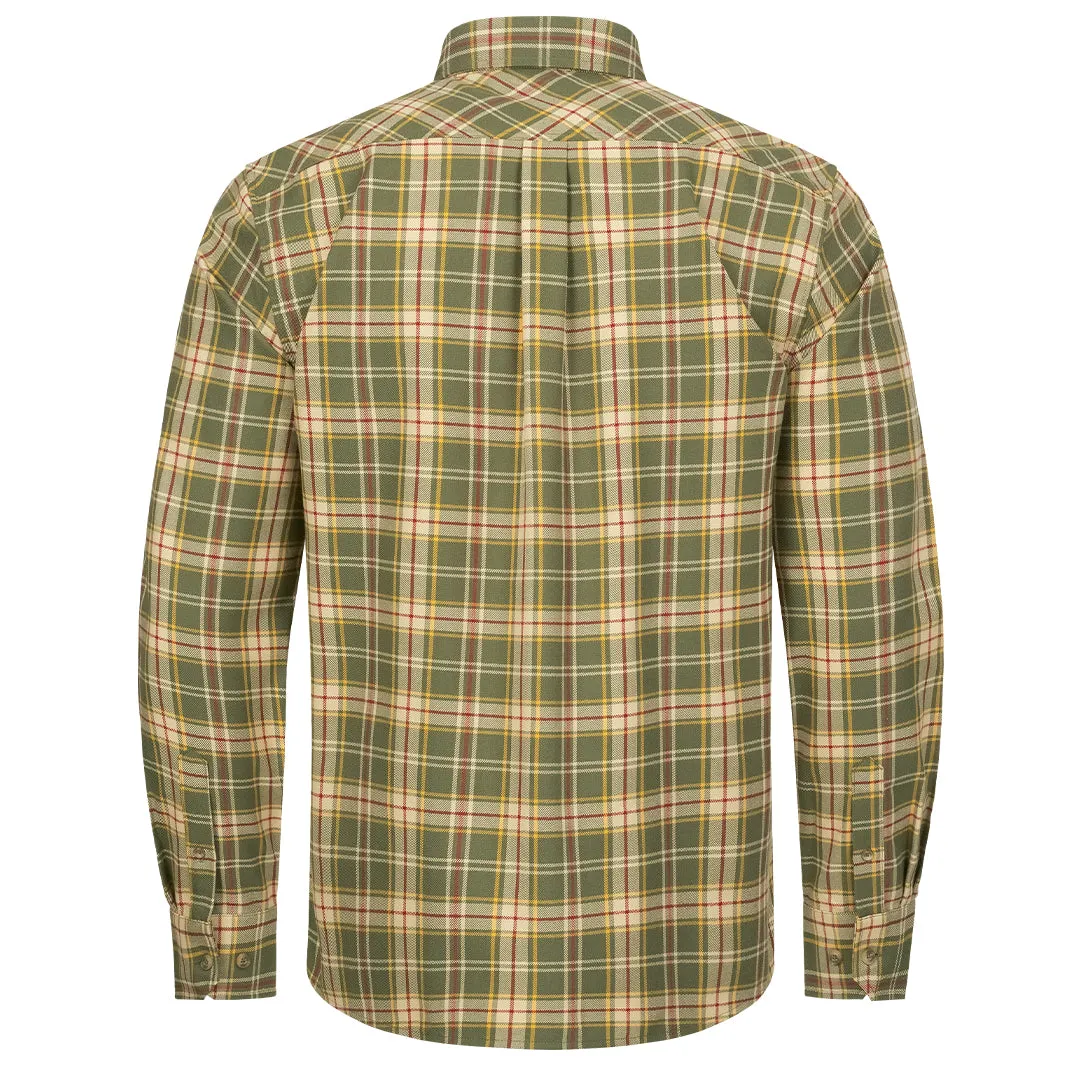 Louie Shirt - Olive/Red Checked by Blaser