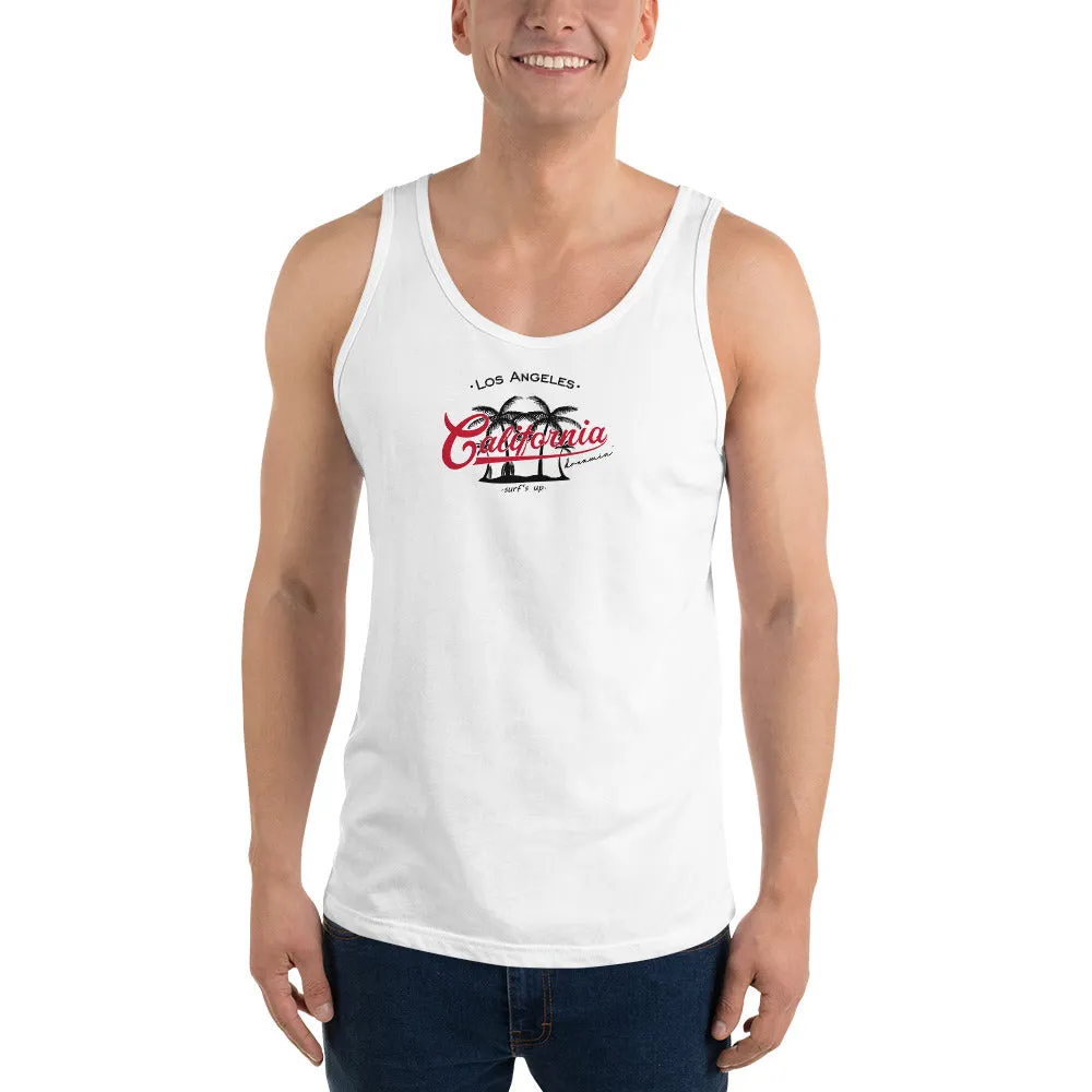 Men's City Culture Theme Graphic Tank Top