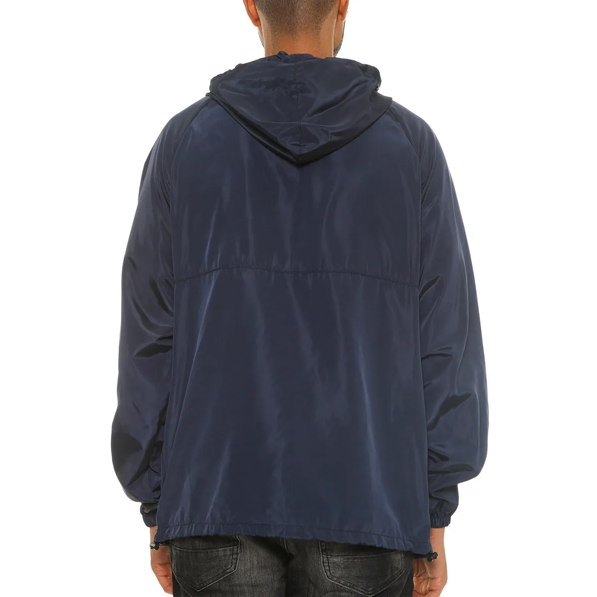 Navy Color Block Anorak