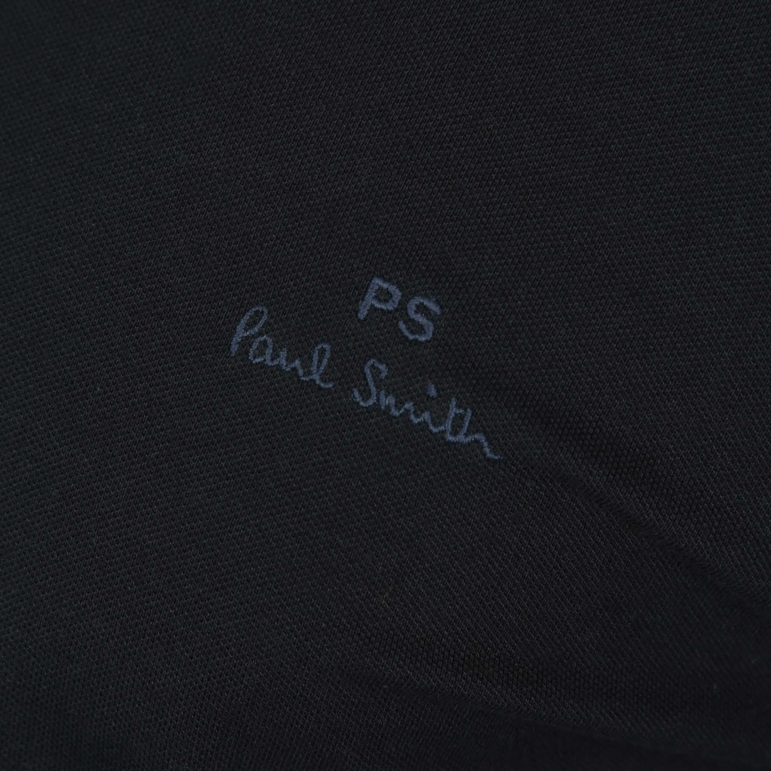 Paul Smith Embroidered Logo Polo Shirt in Black