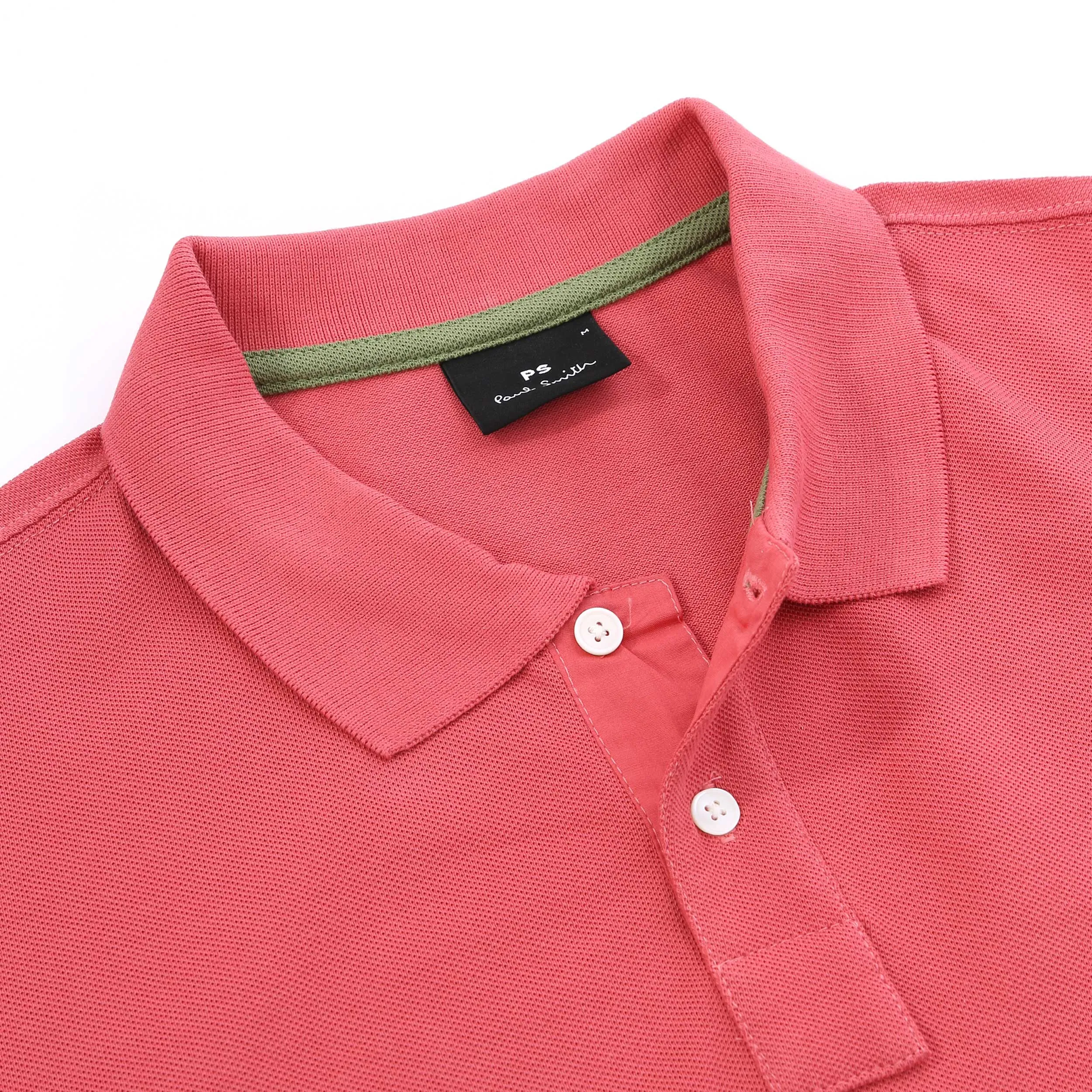 Paul Smith Zebra Badge Polo Shirt in Bubblegum