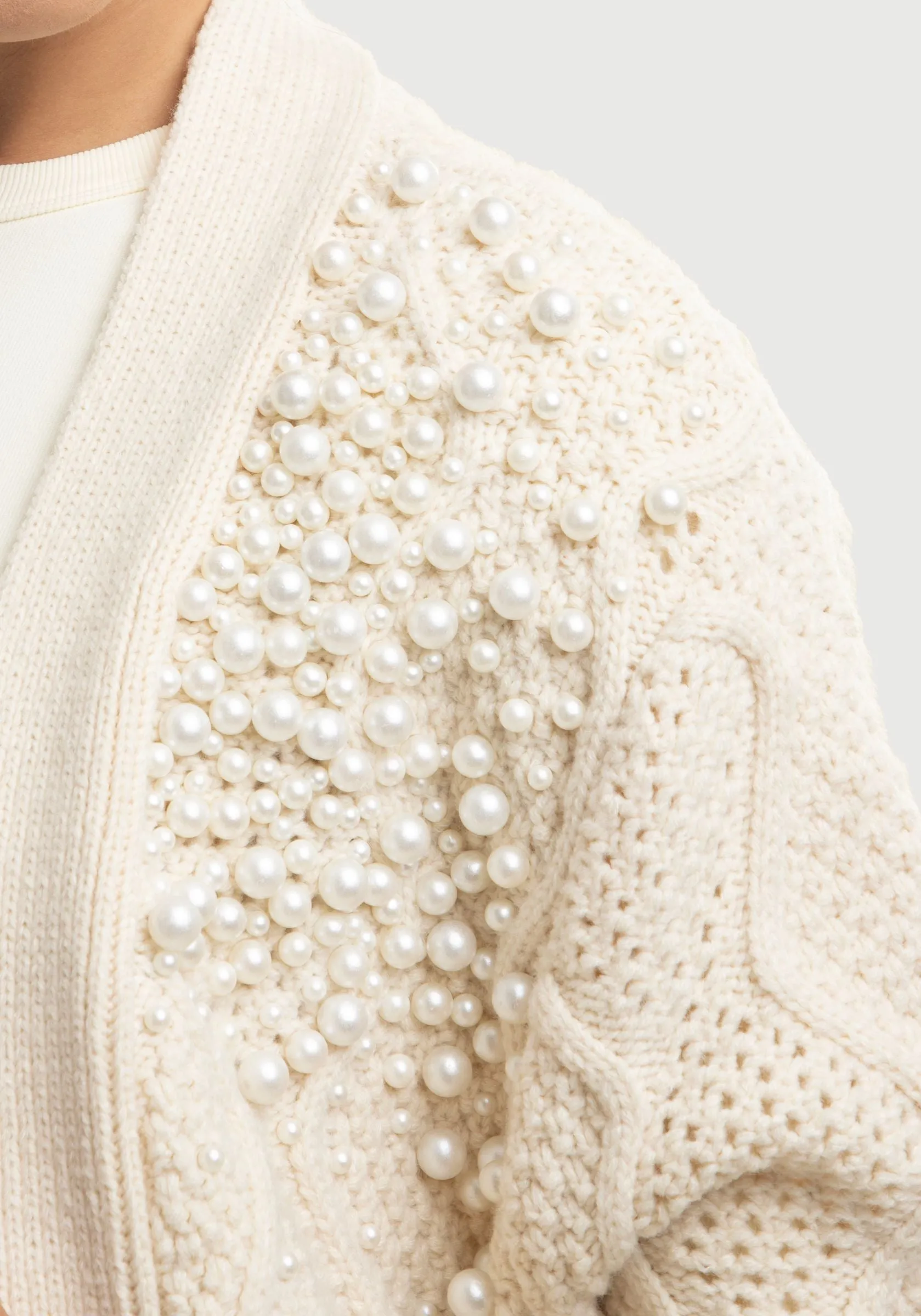 Pearl Embellished Cardigan