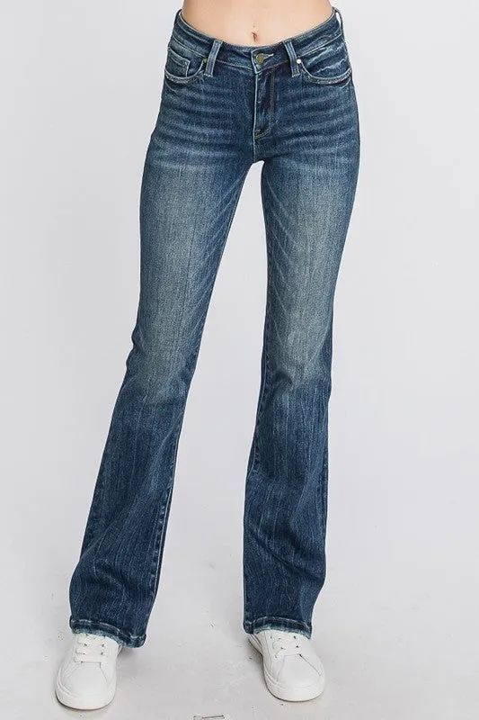 PET111 - MID RISE STRETCH CLASSIC BOOTCUT JEAN