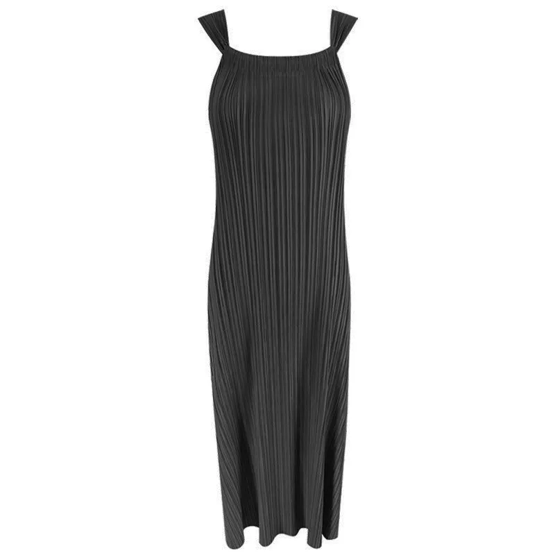 Pre Order:  Loose Pleated Midi Dress