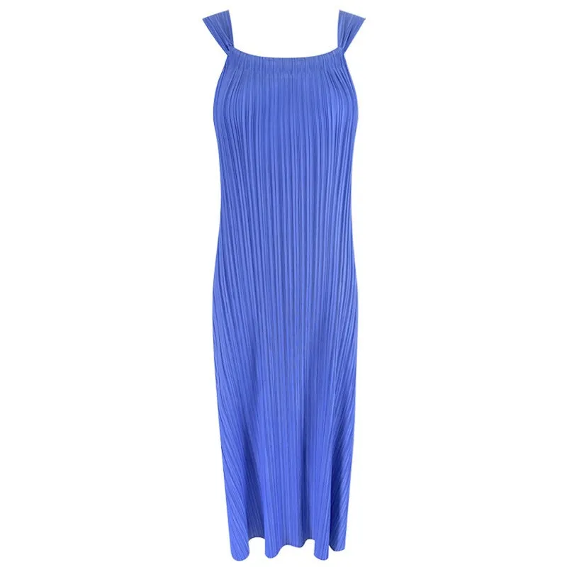 Pre Order:  Loose Pleated Midi Dress