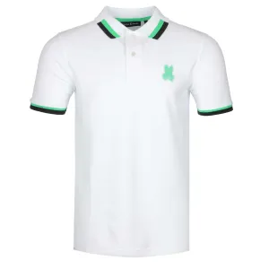 Psycho Bunny Pisani Fashion Polo Shirt in White