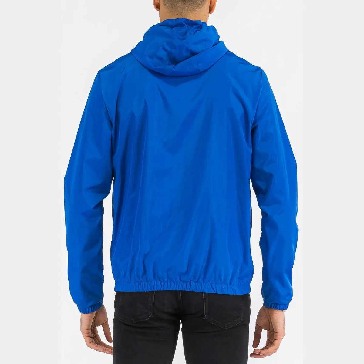 Royal Blue Reflective Zip Windbreaker