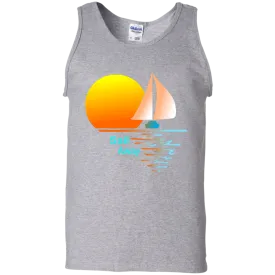 Sail Away on 100% Cotton Tank Top