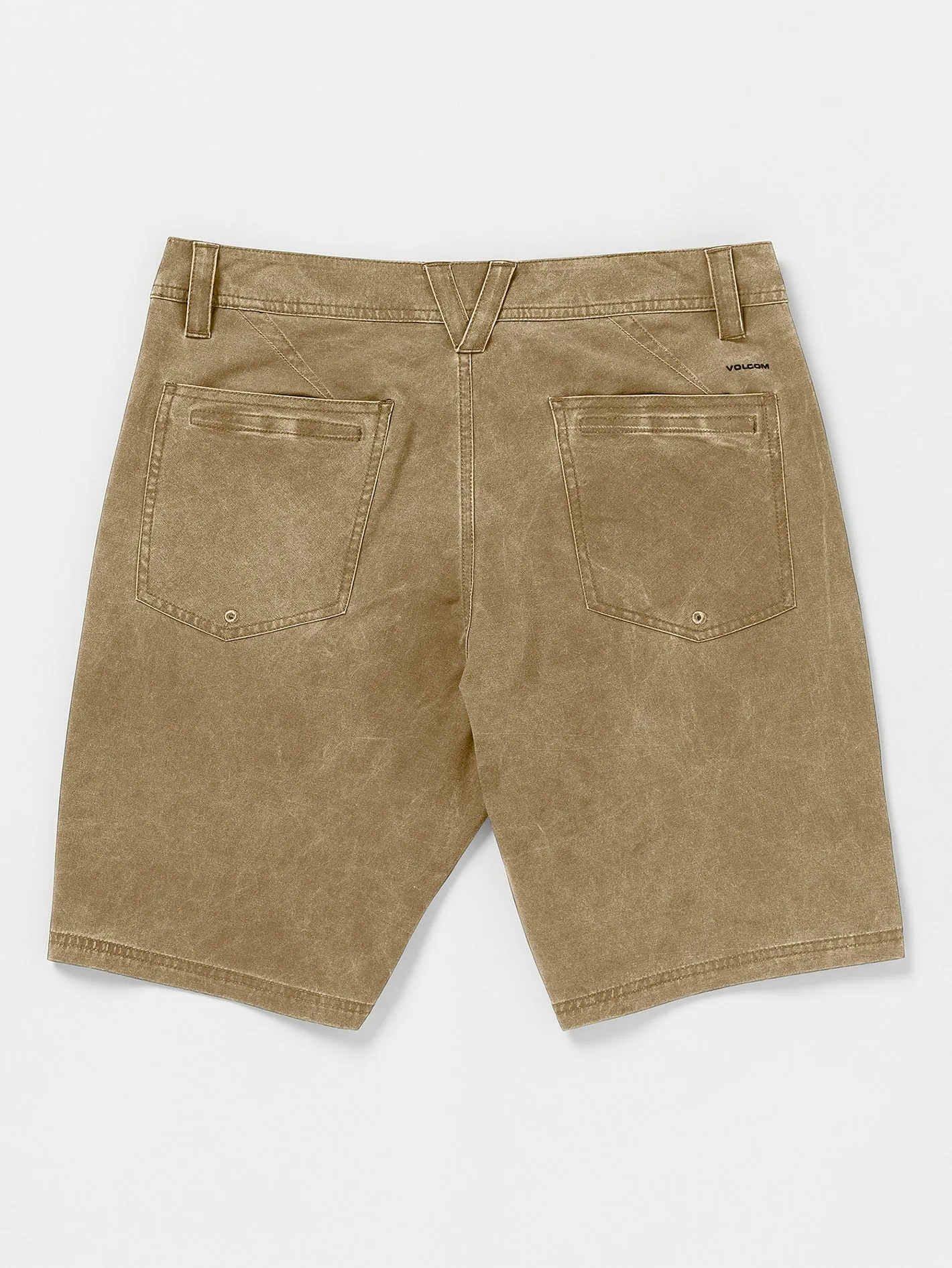 Stone Faded Hybrid Shorts - Dark Khaki