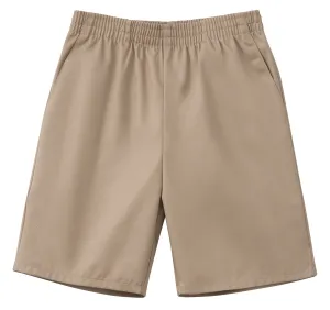 Unisex Khaki Pull-on Shorts