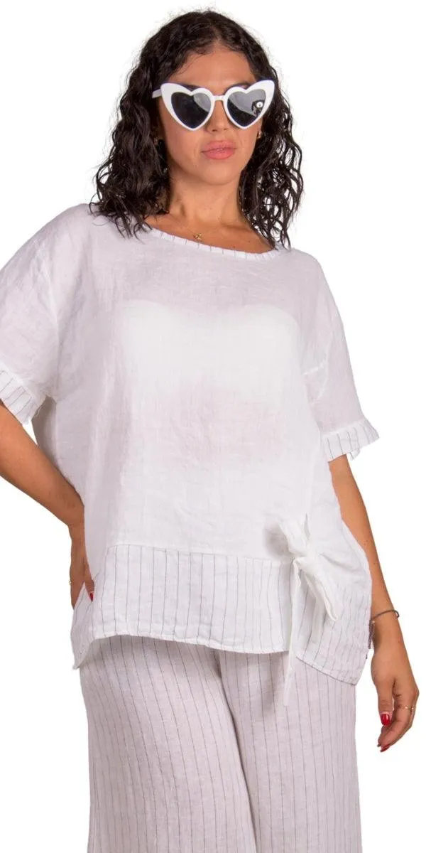 Vela Linen Top