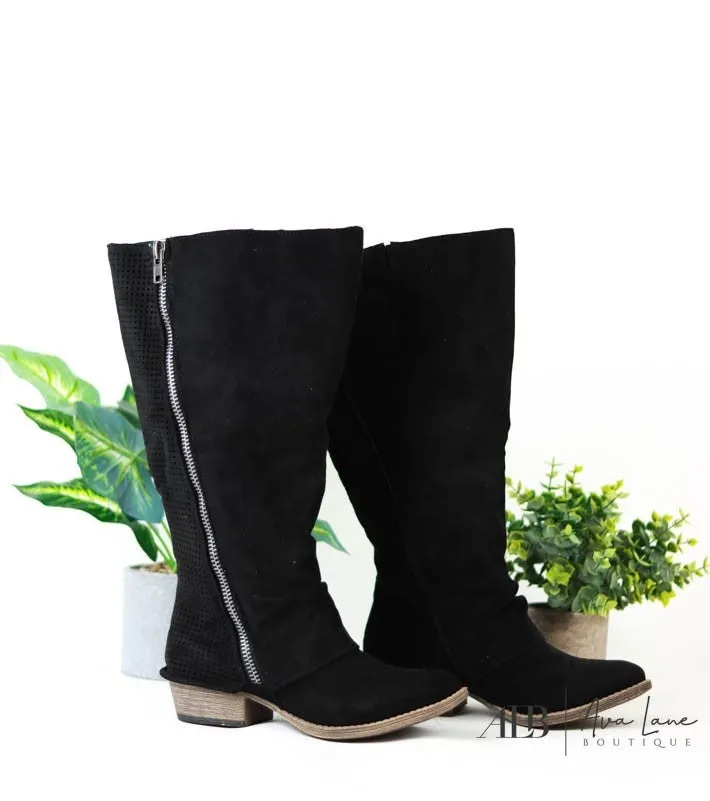 Very G Social Butterfly Wide Calf Boots